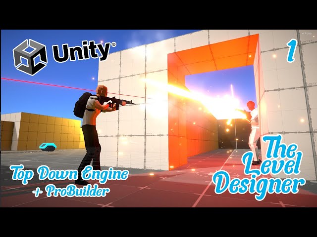Top Down Engine + ProBuilder - Unity Top Down Shooting Level