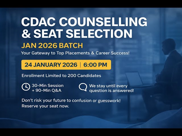CDAC CCAT 2026 MARCH  | Rank Analysis & Centre Allocation Strategy Webinar