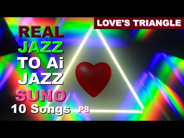 'Love's Triangle"' Real Jazz to AI Jazz P8 of 10. #suno #jazz #aijazz #realjazz #music #aimusic #ai