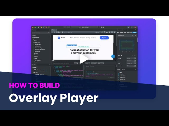 How to Build an Overlay Video Player