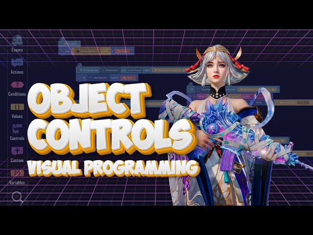 Object controls by visual programming | how to control objects by visual programming| PUBG mobile 