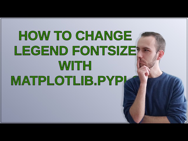 How to change legend fontsize with matplotlib.pyplot