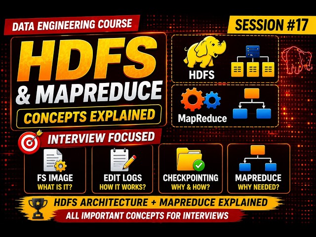 MapReduce & Hive Explained | Internals of Hive (Interview Focused)| DE Roadmap #18