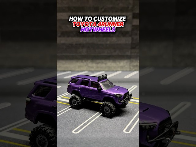 HOW TO CUSTOMIZE TOYOTA 4RUNNER HOTWHEELS #hotwheels