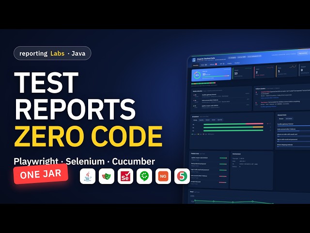reportingLabs for Java: Zero-Code Test Reports for Playwright, Selenium, Cucumber & Rest Assured