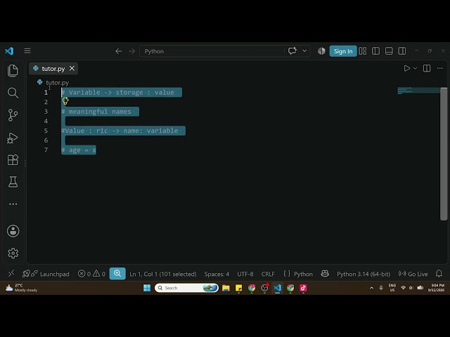 Python — Variable