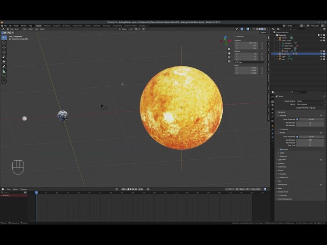 Blender Tutorial 14 - Parenting, Keyframe Animation, Empties, and Video Image Sequences