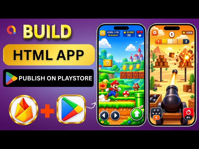 How I built & Published HTML App to Playstore using AI (No Code, Hindi, 2026)