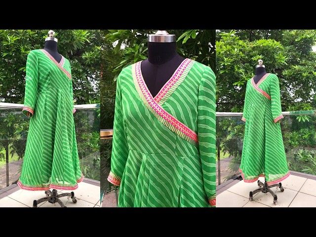 Anarkali Kurti || Saree Reuse || Cutting and Stitching ||#krishnacreationbypritijain