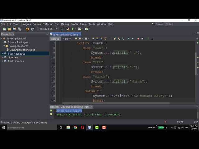 Switch , Case and Default in Java