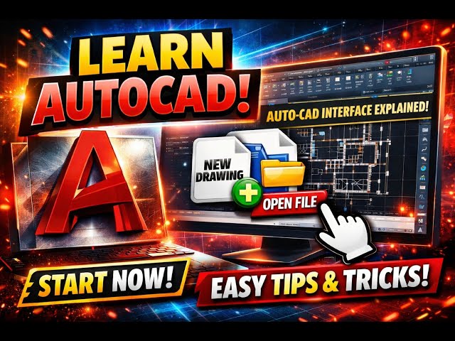 AutoCAD Interface Explained | New Drawing Setup & Workspace Basics