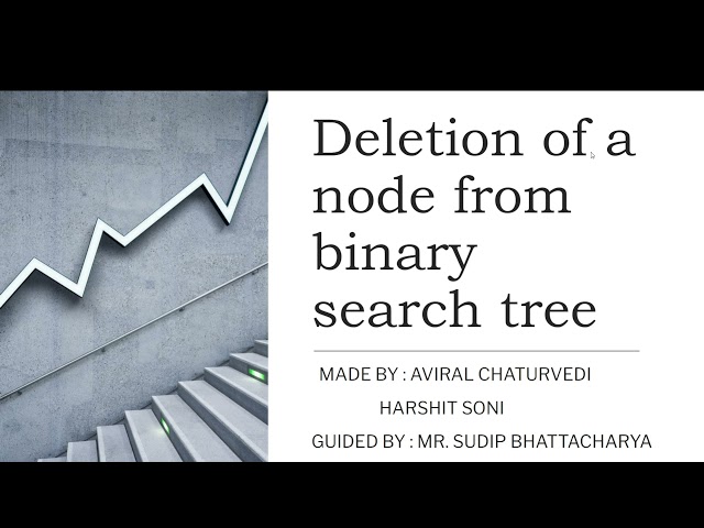 deletion of node from the binary search tree