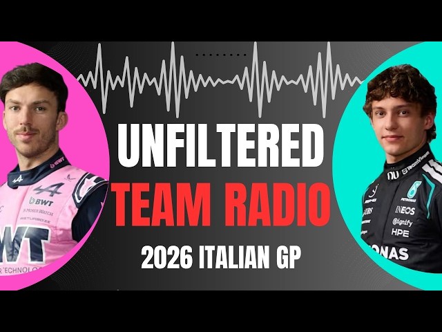 Every F1 Driver's Post-Race Team Radio from the 2026 Italian GP