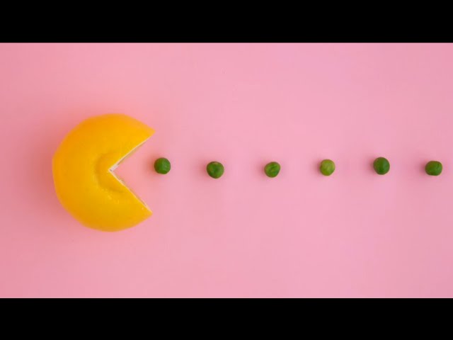 Stop motion animation fruit and vegetables