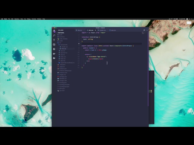 React, redux, firebase, Typescript: Fullstack serverless Las props y su interfaz