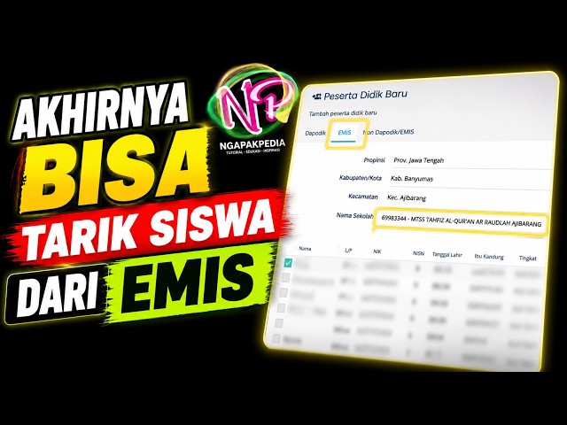 AKHIRNYA BISA TARIK SISWA DARI EMIS | Tapi ...