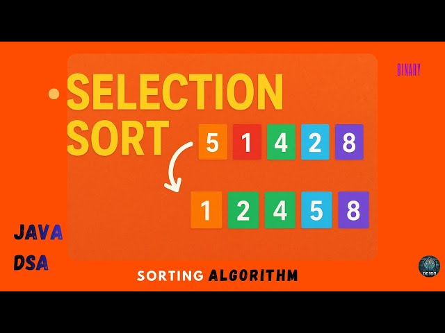 Selection Sort Algorithm || sorting algorithm,  DSA , Sort an array using selection sort.
