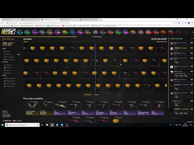 CSGOLIVE Opening 1500 $ of chat cases