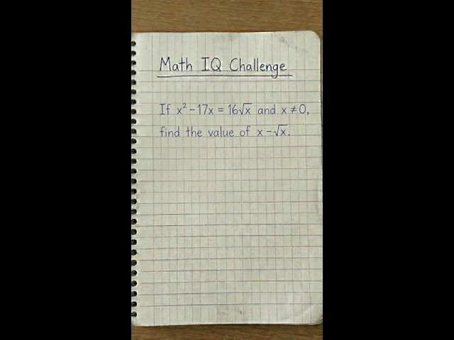 Math IQ Challenge LIve | Enhance your cognitive skills