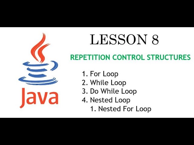 Repetition Control Structures in Java