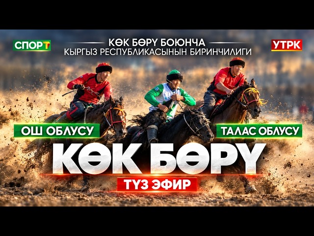 Көк бөрү боюнча Кыргыз Республикасынын биринчилиги // Ош облусу - Талас облусу // Түз эфир