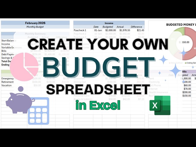 How to Build Your Own Budget in Excel | Step-by-Step Tutorial for Beginners