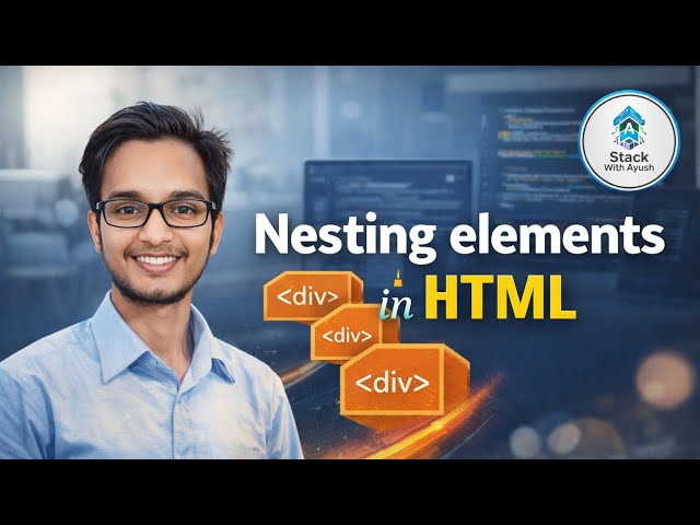 Nesting Elements in HTML Explained | HTML Tags Inside Tags (Beginner Friendly) 😱| #html #htmlbasics
