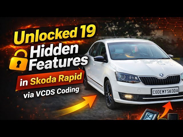 Unlocked 19 hidden features in Skoda Rapid | vcds coding | missing features enabled