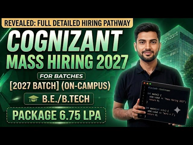 Cognizant Hiring 2027 Full Process Explained | Hiring Update | GenC, GenC Pro & GenC Next