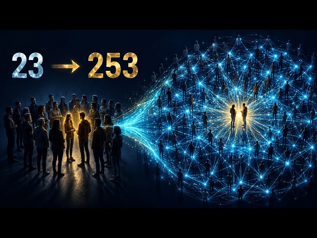 23 People, 253 Hidden Pairs (The Birthday Paradox)