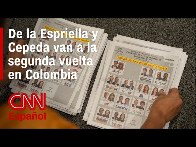 Resumen de elecciones en Colombia: votantes eligen a Cepeda y De la Espriella para la segunda vuelta