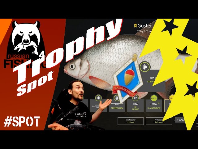 Russian Fishing 4 -Trophy Spot- At Windenbach, float fishing, qualification, whitebait, gudgeon, don