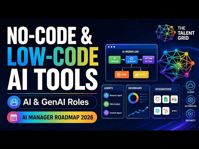 No-Code & Low-Code AI Tools for AI and GenAI Roles | AI Manager Tools Roadmap 2026