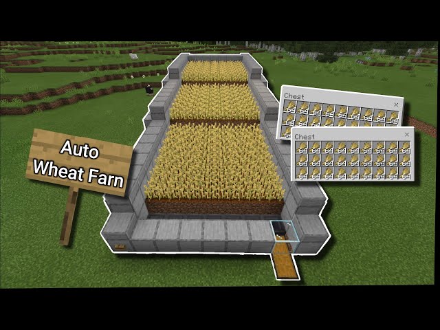 How to make an Auto Wheat Farm in Minecraft