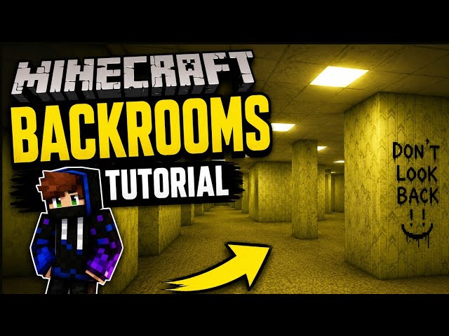 Minecraft:How to build Backrooms tutorial 