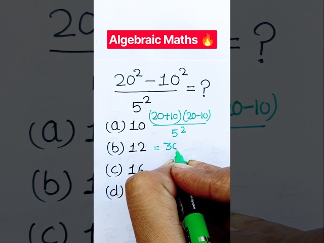 Algebraic Maths 🔥