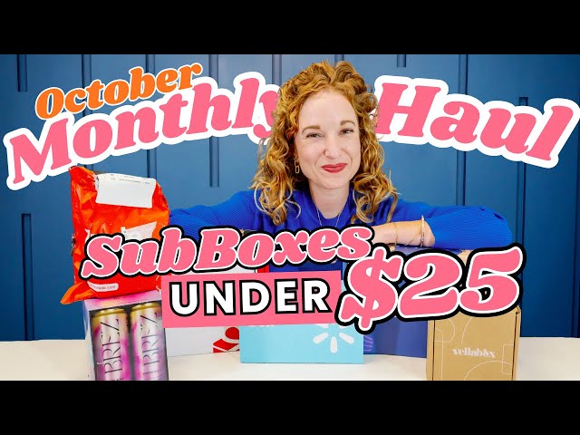 October Monthly Haul | Best Subscription Boxes Under $25 | Affordable Subscription Boxes