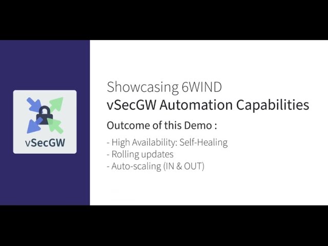 6WIND Video demo Virtual Security Gateway