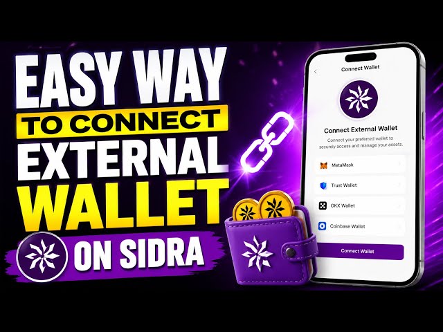BEST SIMPLE VIDEO OF HOW TO CONNECT SIDRA WALLET TO EXTERNAL #sidra #crypto #cryptocurrency 