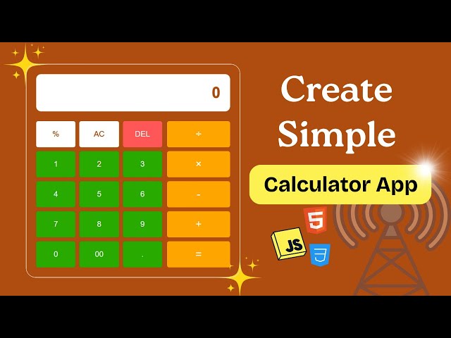 Build Your Own Calculator App with HTML, CSS & JavaScript ⚡ | Bangla Tutorial 