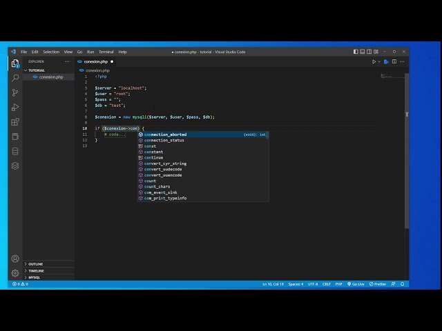 How to connect a MySQL database with PHP in XAMPP 🚀