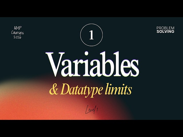 Variables and Data Types in C++