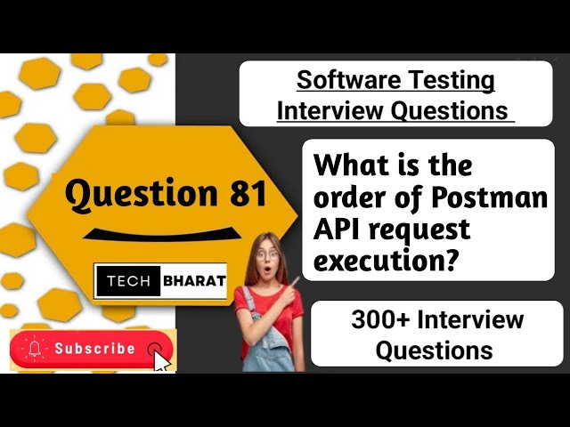 What is the order of Postman API request execution? Software testing interview questions 2025