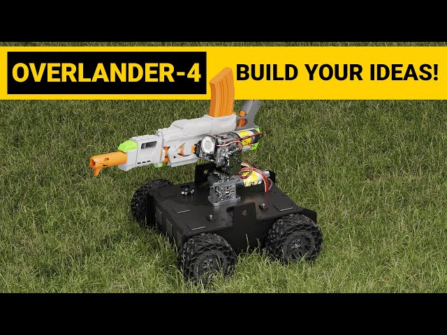 Overlander-4: All-Terrain, Build-onable Robot Platform