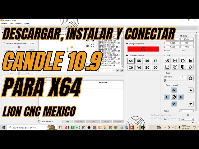 ✅ Candle CNC tutorial in Spanish, how to download, install, and connect the program to our CNC.