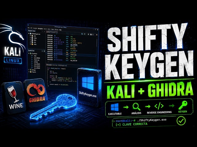 Ingeniería Inversa en Kali Linux: Analizando Shifty Keygen con Ghidra y Wine