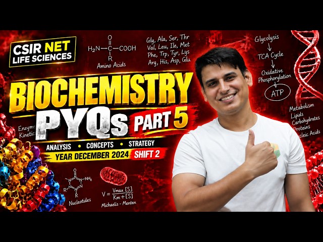 CSIR NET DEC 2026 - Complete Biochemistry Previous Year Questions | Biochemistry By Param Sir #5