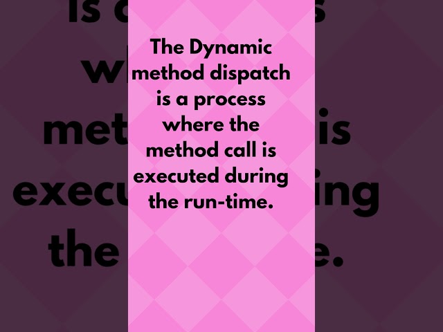 Define Dynamic Method Dispatch in java