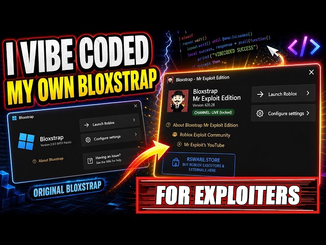 I VIBE CODED MY OWN BLOXSTRAP ROBLOX BOOTSTRAPPER