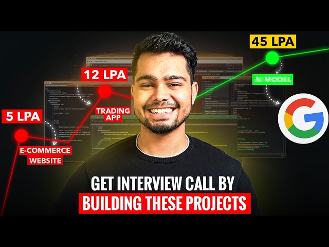 5 Project ideas to build in 2025 to get Hired 🚀 | Get that Unfair Advantage in Interviews 🤫